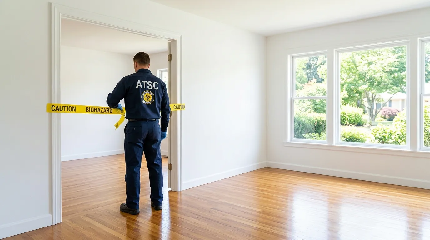 Certified biohazard cleanup crew performing Decomposition Cleanup in Seward